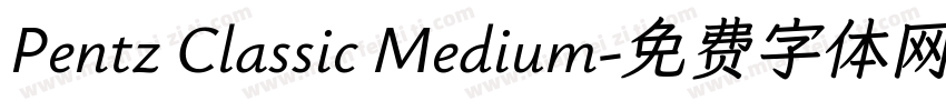 Pentz Classic Medium字体转换